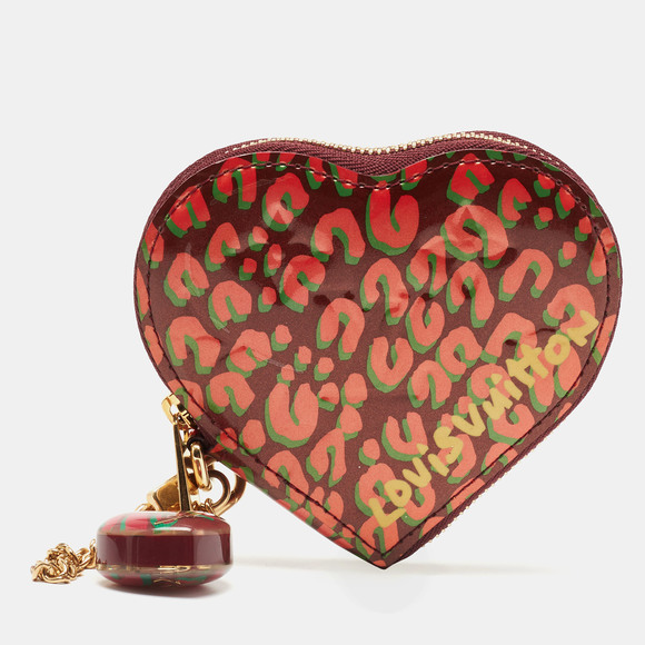 Louis Vuitton Handbags - LOUIS VUITTON Vernis Leather Limited Edition Stephen Sprouse Heart Coin Purse